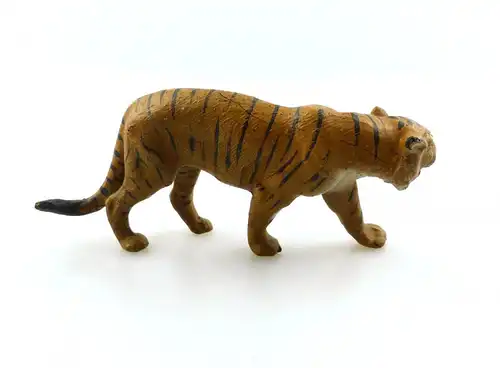 e9372 Antikspielzeug Tier Masse Figur wohl Lineol 50er Jahre Tiger