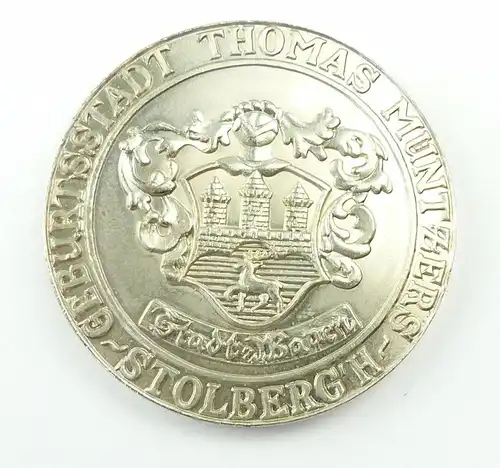 e10586 Medaille Stolberg Geburtsstadt Thomas Müntzer zum 500. Geburtstag