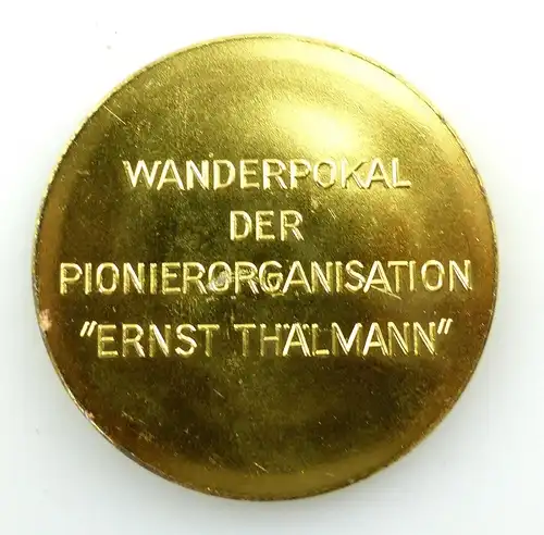 e9523 DDR Medaille goldfarben Wanderpokal der Pionierorganisation Ernst Thälmann