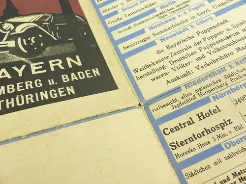 #e8539 Reiseführer wohl 30er Jahre Nordbayern Bayreuth die Stadt Richard Wagners