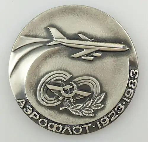 #e8170 Russische Medaille 60 Jahre Aeroflot 1923-1983