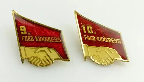 6 verschiedene Abzeichen FDGB Kongresss DDR Gewerkschaft e11395