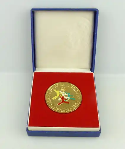 e11837 Alte Medaille Sportfest Leipzig Spartakiade 1983 in OVP DTSB DDR