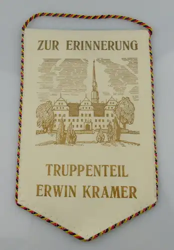 Wimpel: Zur Erinnerung Truppenteil Erwin Kramer, XI. Volleyballturnier Orden1876