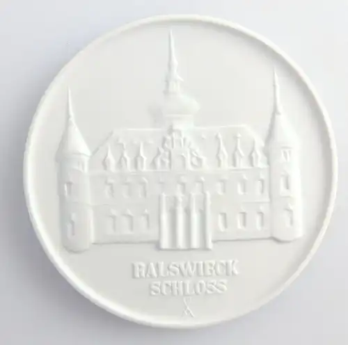 #e3682 Meissen Medaille Ralswieck Schloss Kurt Barthel 1914 - 1967