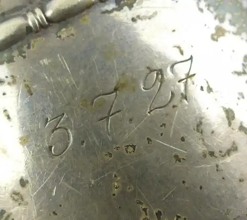 e11166 Alter Serviettenring aus 800er Silber Monogramm LC und 3.7.27
