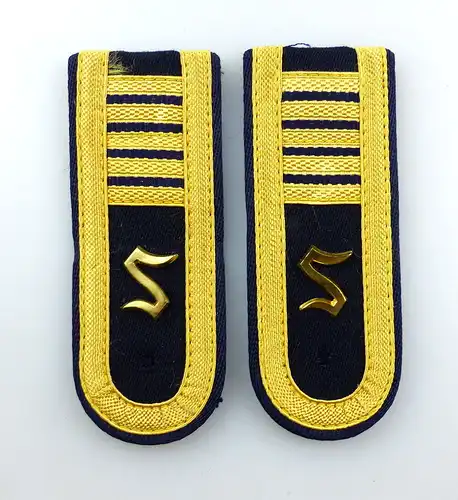 #e4476 1 Paar DDR NVA Schulterstücke Seestreitkräfte Volksmarine 5. Studienjahr