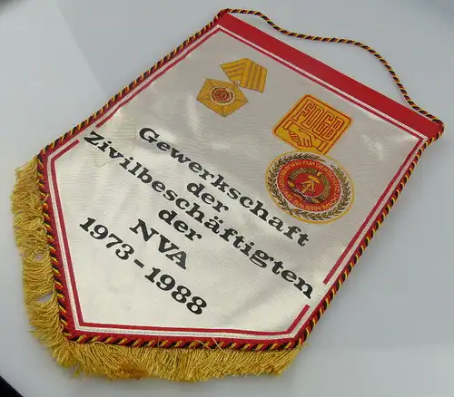 Wimpel: Gewerkschaft der Zivilbeschäftigten der NVA FDGB 1973-88, Orden1875