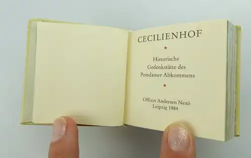Minibuch : Cecilienhof - historische Gedenkstädte... Leipzig 1984 e217