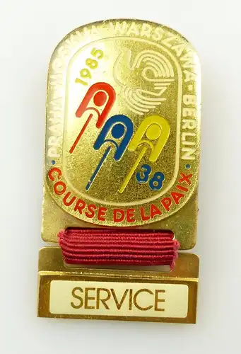 #e5660 DDR - Anstecknadel - course de la paix 1985 - Friedensfahrt - Service