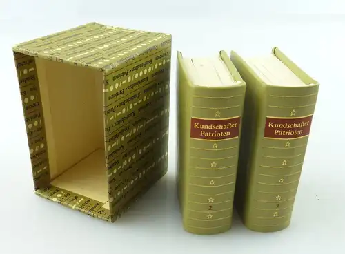 2 Minibücher : Kundschafter Patrioten Graphischer Großbetrieb Leipzig 1984 /r650
