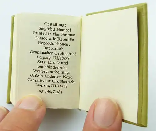 2 Minibücher : Kundschafter Patrioten Graphischer Großbetrieb Leipzig 1984 /r650