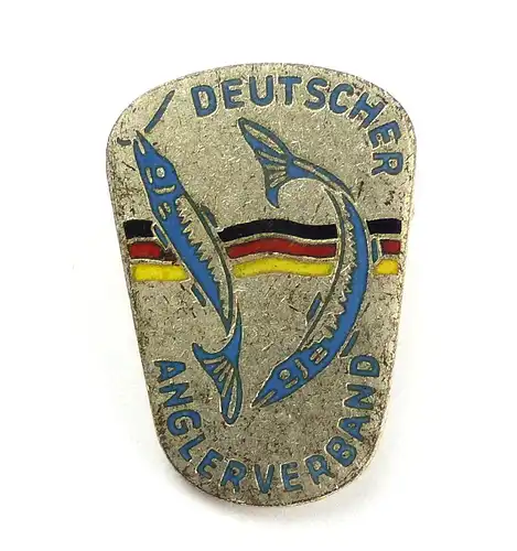 #e6203 DDR DAV Deutscher Anglerverband Mitgliedsabzeichen emailliert Silber