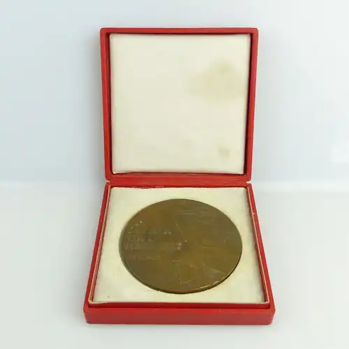 e11856 Original alte Medaille aus Bronze Waffenbrüderschaft in OVP Warschau