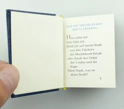 e9776 Minibuch Leipzig überreicht vom Kreisarzt Obermedizinalrat Dr. med. Metzig