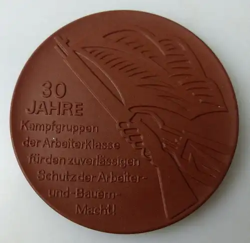 Meissen Medaille: 30 Jahre Kampfgruppen der Arbeiterklasse für den zuv,Orden1453