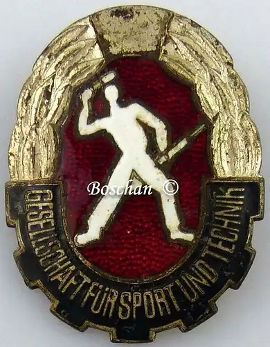 DDR GST Mehrkampfabzeichen von 1960 bis 1965 in Silber (GST0392-1)