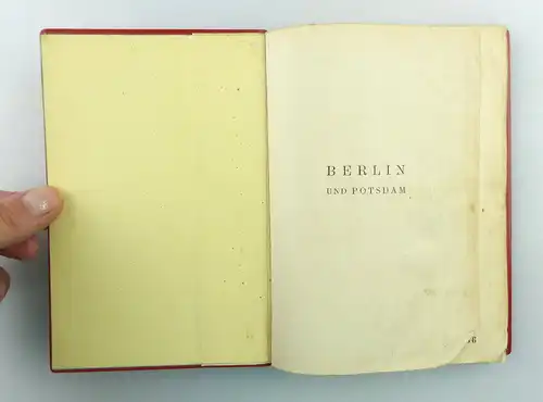 Buch: Berlin und Potsdam von Karl Badeker mit 2 Karten, 11 Plänen und mehr e1563