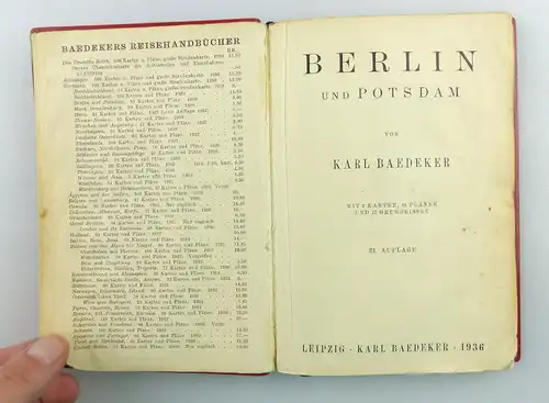 Buch: Berlin und Potsdam von Karl Badeker mit 2 Karten, 11 Plänen und mehr e1563