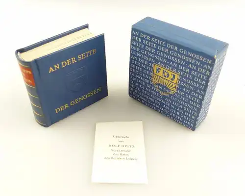 #e4575 Minibuch: An der Seite der Genossen - überreicht von Rolf Opitz - 1979