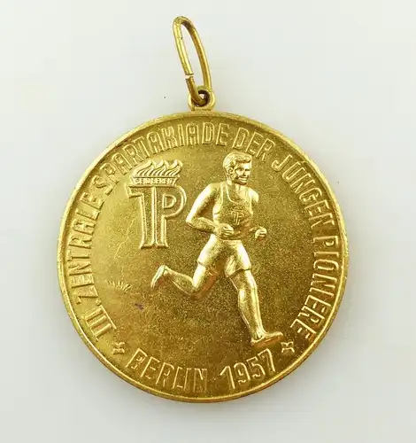 e9474 DDR Medaille III Zentrale Spartakiade der jungen Pioniere Berlin 1957