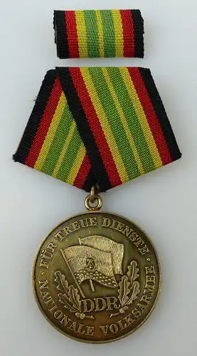 Medaille für treue Dienste NVA Stufe Gold 900 Silber Band I Nr. 149e, Orden911