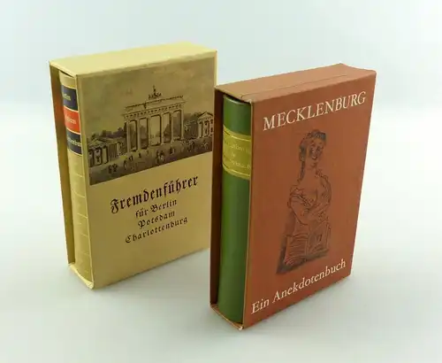 e12182 2 Minibücher Anekdotenbuch Mecklenburg Fremdenführer für Berlin Potsdam