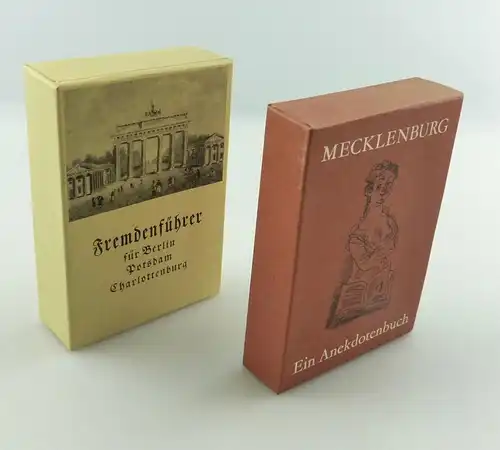 e12182 2 Minibücher Anekdotenbuch Mecklenburg Fremdenführer für Berlin Potsdam