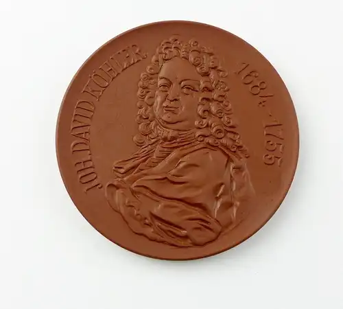 e12141 Meissen Medaille Böttger Steinzeug Johann David Köhler
