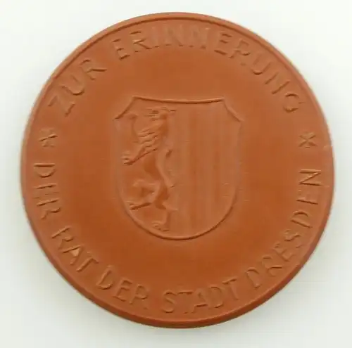 e12134 Meissen Medaille Ehrenpreis Rat der Stadt Dresden Gedenksportfest 1955