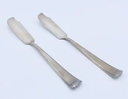 e11901 2 versilberte Vorlegemesser von Wellner 90er Silberauflage