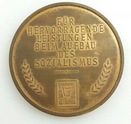 e11851 GISAG Bronzemedaille 25 Jahre DDR Aufbau des Sozialismus in OVP