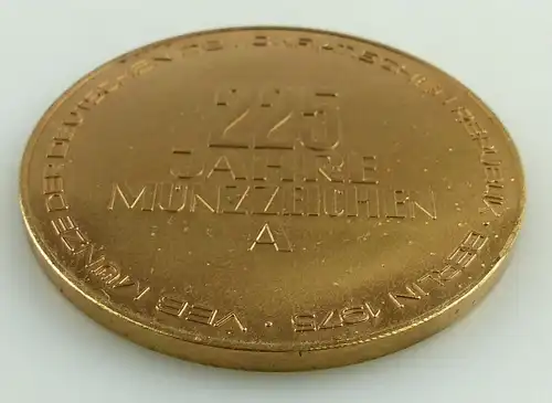 e11843 Original alte Medaille 225 Jahre Münzzeichen A Berlin 1975