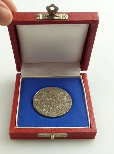 e11838 Medaille Bezirk Delegierten Konferenz der SED Cottbus 1984 in OVP
