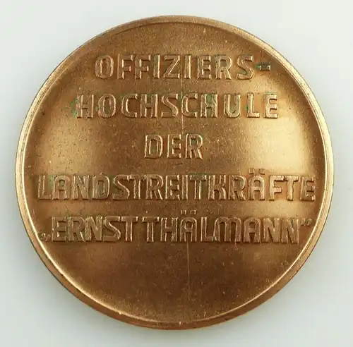e11625 Original alte Medaille Offiziershochschule der Landstreitkräfte in OVP