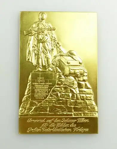 Plakette Ehrenmal Seelower Höhen Helden des Vaterländischen Krieges e11412