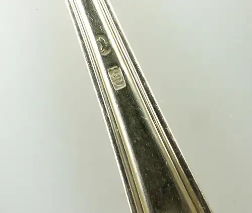 e11366 12 versilberte Kaffeelöffel mit Monogramm 90 in Auflage