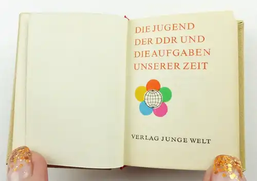 e11289 Minibuch X Weltfestspiele Berlin 1973 überreicht von Günther Jahn