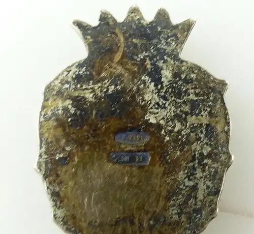 e11025 Original alter Sammlerlöffel aus 800er Silber mit Emaille Venedig