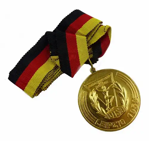 #e7893 Alte DDR Sieger Medaille DTSB Leipzig 1959 III. Turn- und Sportfest