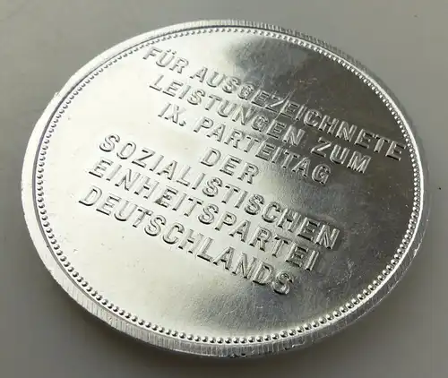 Medaille: SED ausgezeichnete Leistungen zum IX. Parteitag der DDR, Orden3354