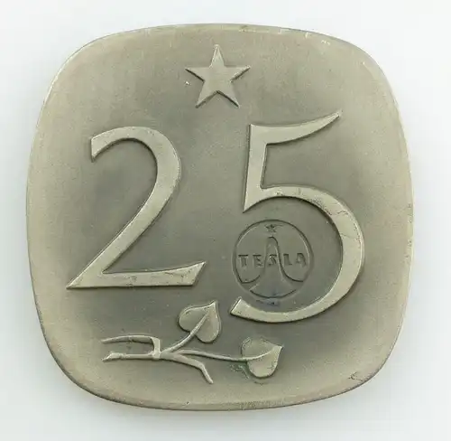 #e7850 Original alte Medaille 25 Tesla 750