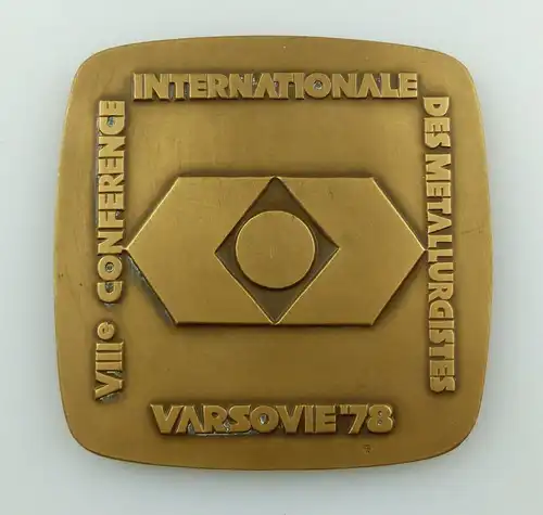 #e7833 Original alte Medaille mit Etui Varsovie 1978