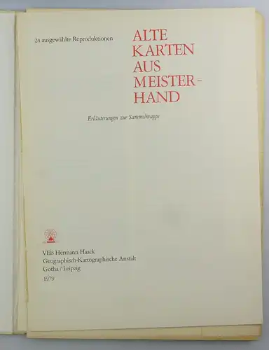 #e6708 Alte Karten aus Meisterhand Sammelmappe 1979 VEB Hermann Haack