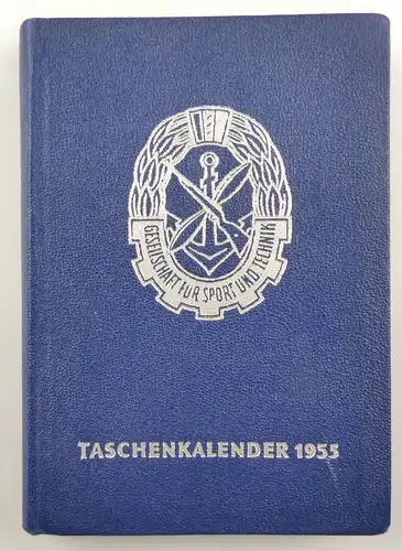 #e5907 Original Taschenkalender GST Gesellschaft für Sport & Technik DDR 1955