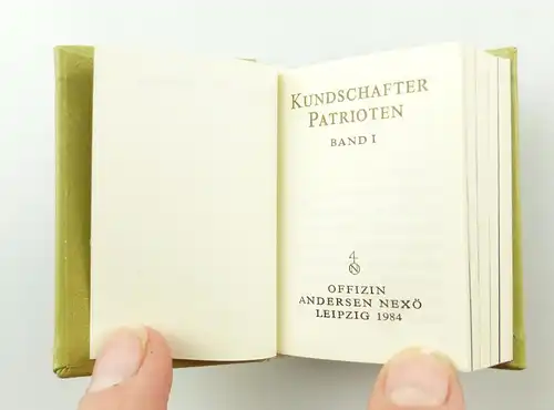 #e5885 2 Minibücher: Kundschafter Patrioten Graphischer Großbetrieb Leipzig 1984