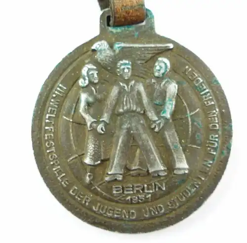#e5832 DDR Medaille 3. Weltfestspiele der Jugend und Studenten Berlin 1951