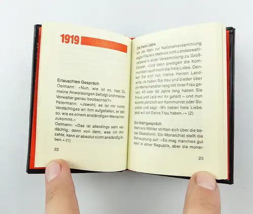 #e4361 Minibuch: Rotes Lachen 1919 - 1933 herausgegeben von Hans Sonntag