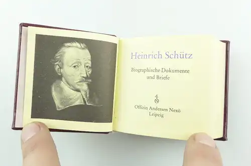 #e4355 Minibuch: Heinrich Schütz - Biographische Dokumente und Briefe 1985