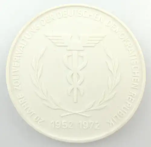#e3511 Meissen Medaille 20 Jahre Zollverwaltung der DDR 1952 - 1972